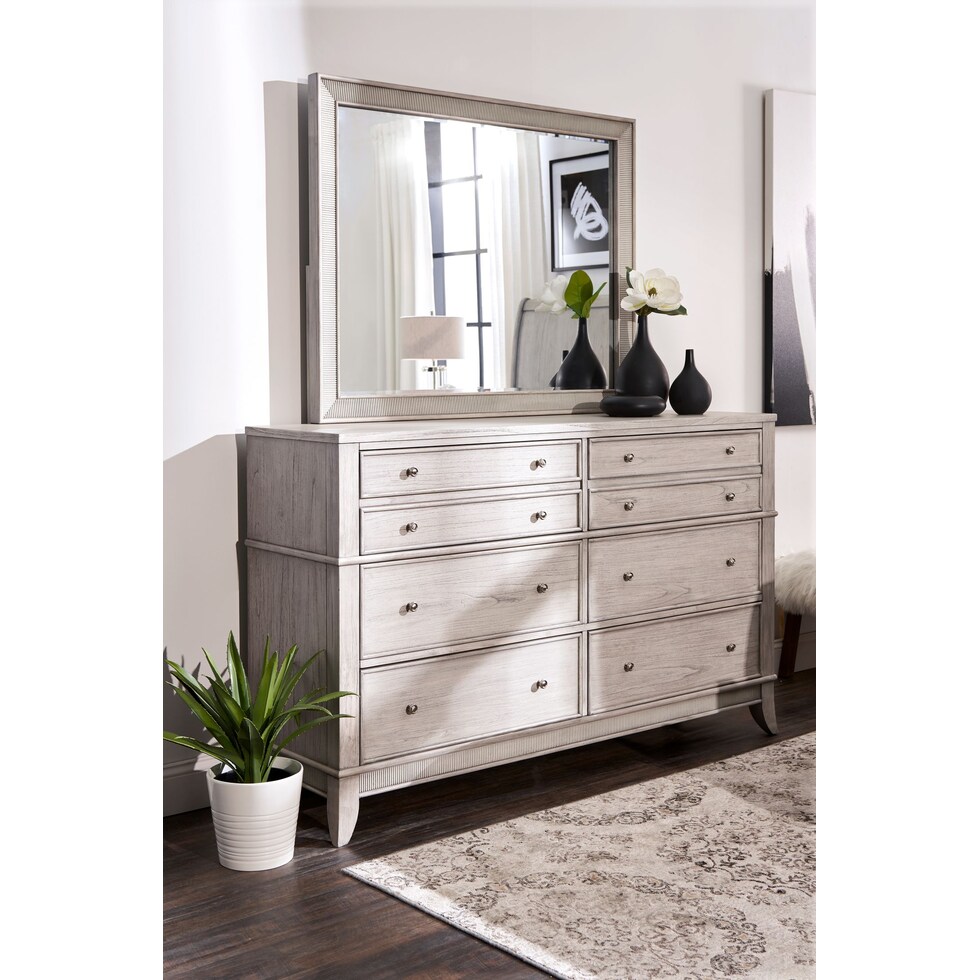 hazel white  pc king storage bedroom   