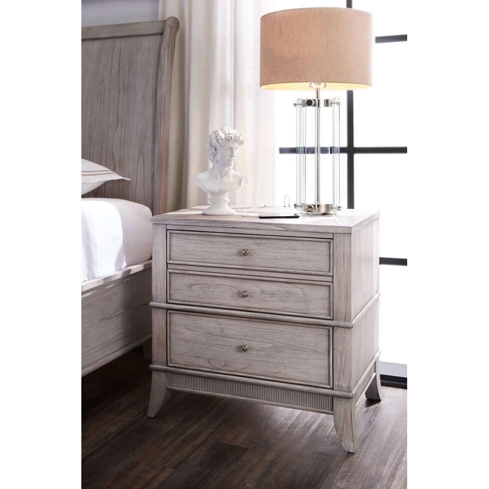 hazel white  pc king storage bedroom   