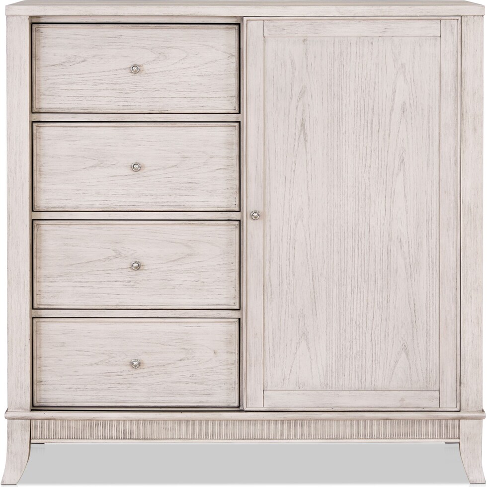 hazel white door chest   