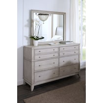 hazel white dresser and mirror   