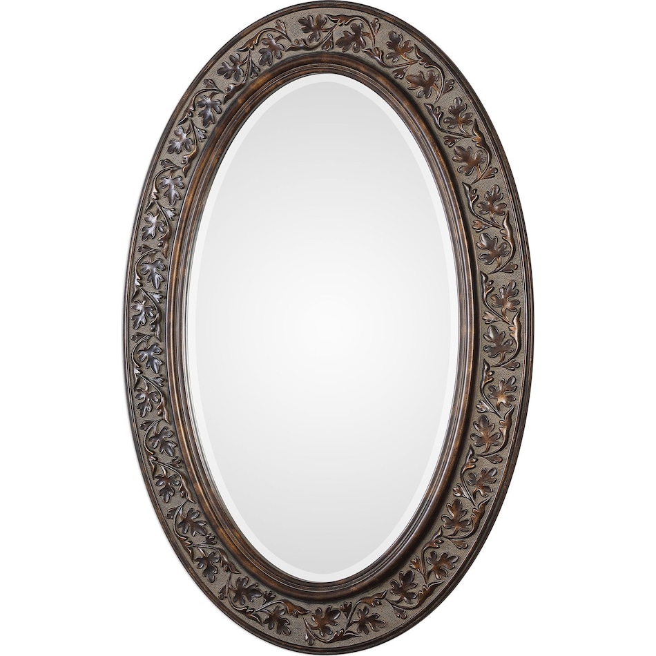 heather dark brown mirror   