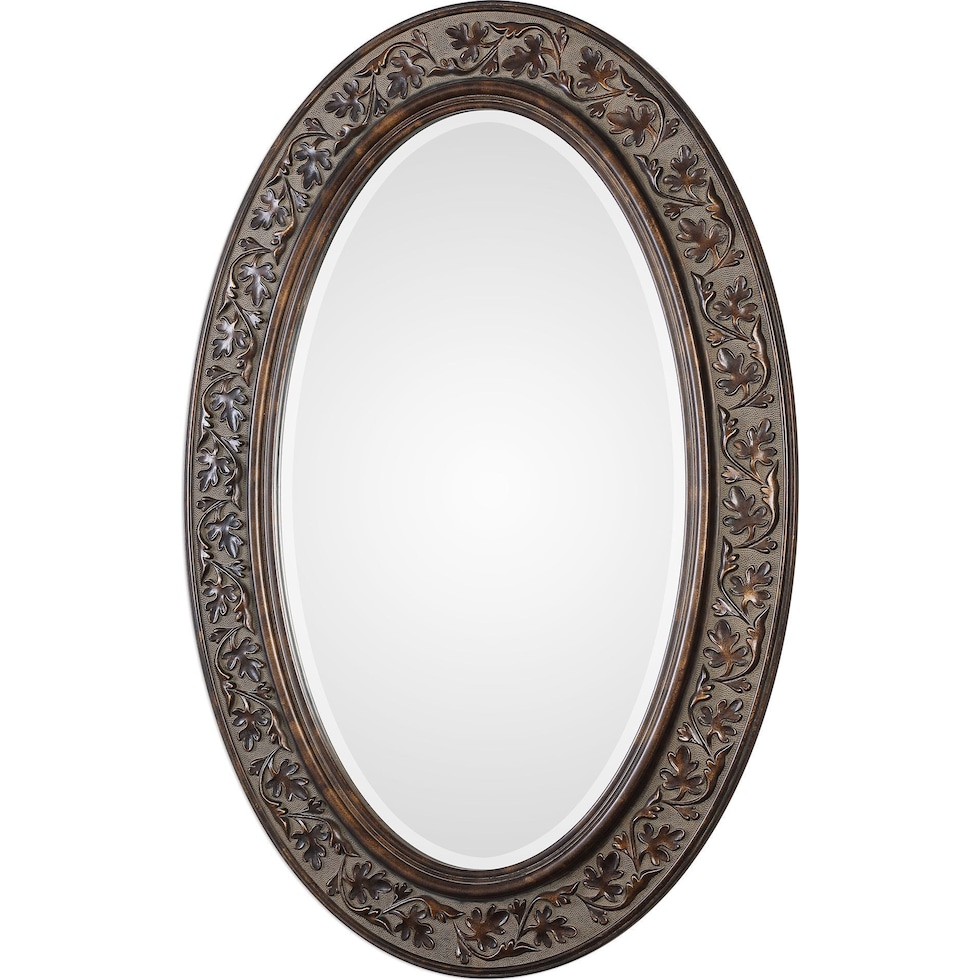 heather dark brown mirror   