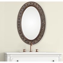 heather dark brown mirror   