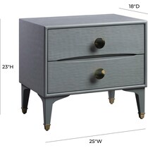 heather gray nightstand   