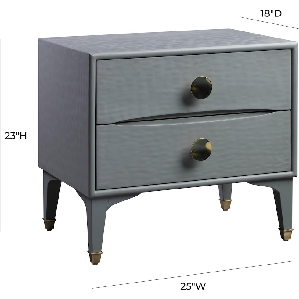 heather gray nightstand   