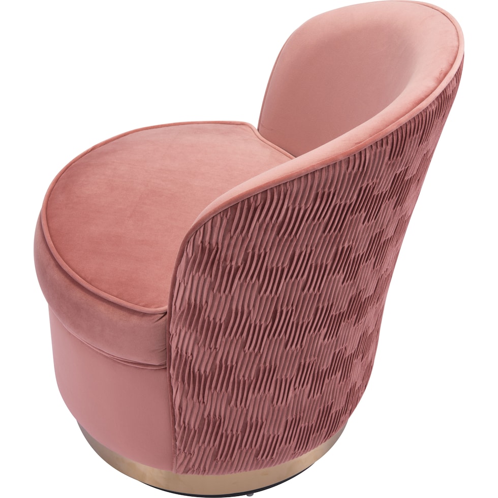 heather pink accent chair   