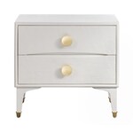 heather white nightstand   