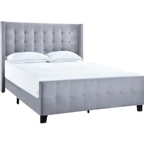 heiress gray king bed   