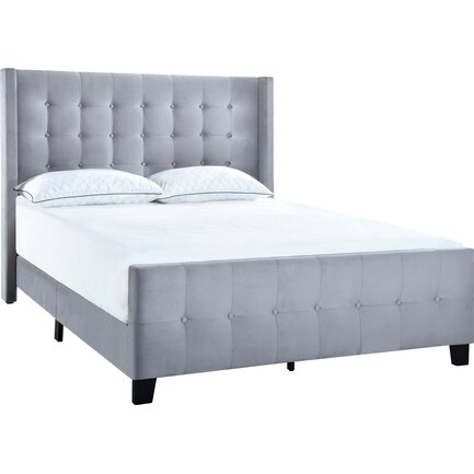 Heiress King Bed - Gray