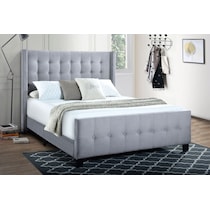 heiress gray king bed   