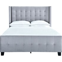 heiress gray king bed   
