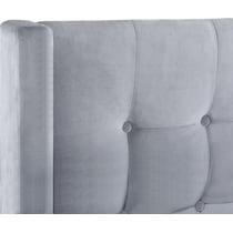 heiress gray king bed   