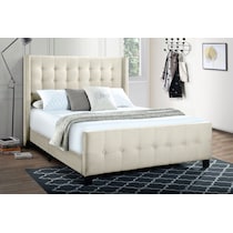 heiress white queen bed   
