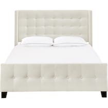 heiress white queen bed   