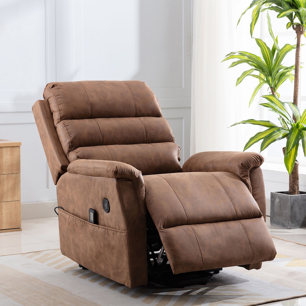 helen dark brown lift chair   
