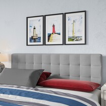 helga gray king california king headboard   