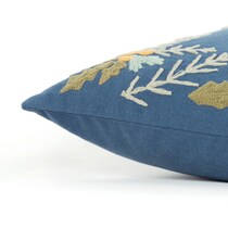 hello fall blue accent pillow   