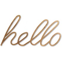 hello wall art gold wall art   