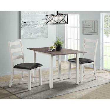 Hemingway Extendable Dining Table and 2 Chairs
