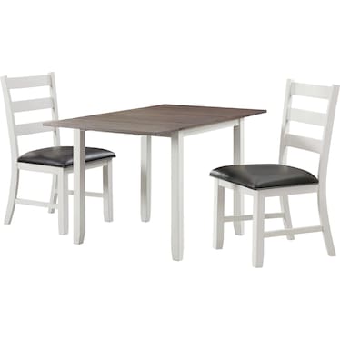 Hemingway Extendable Dining Table and 2 Chairs