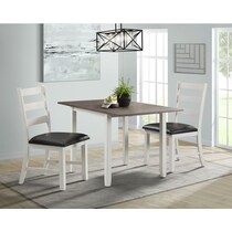 hemingway dark brown  pc dining set   
