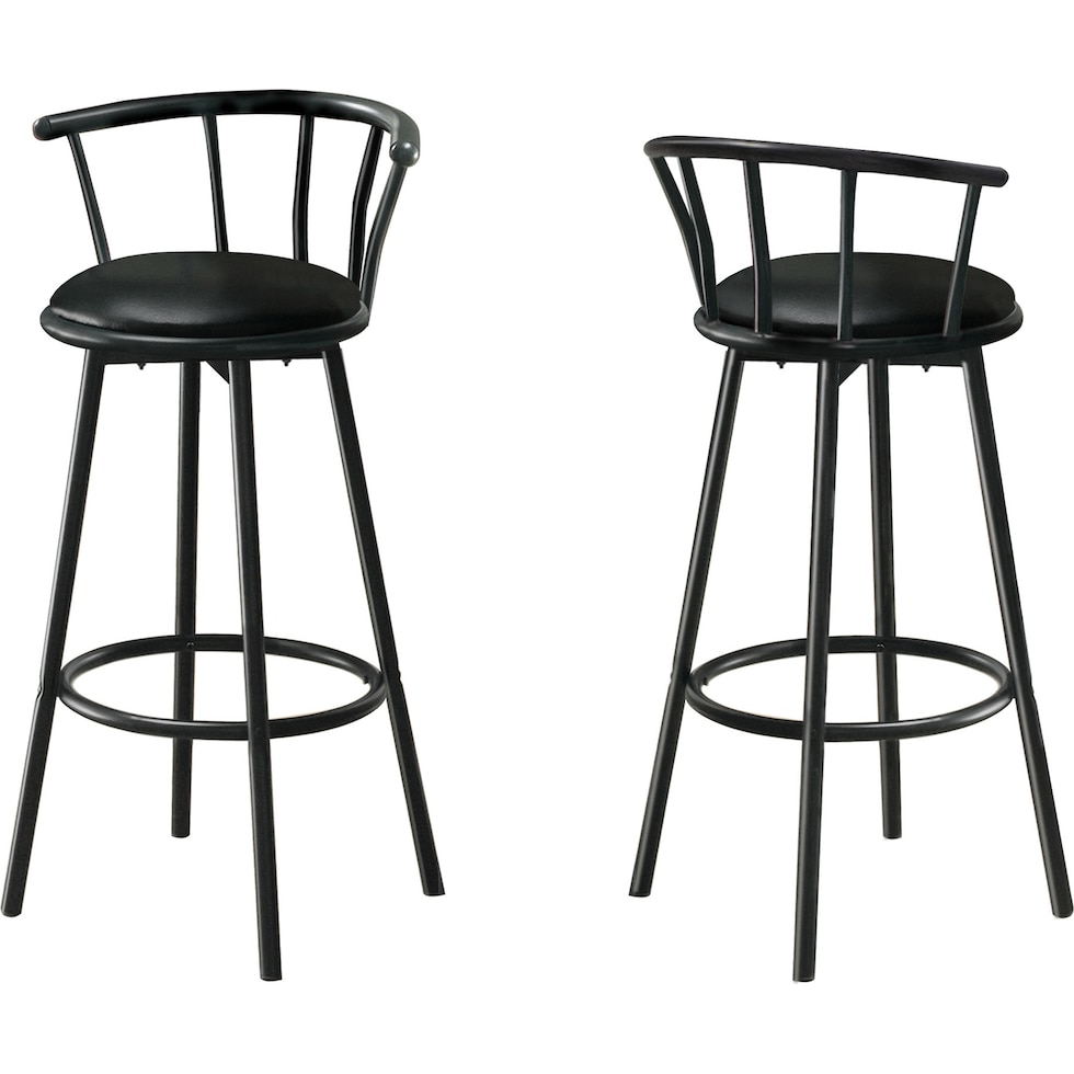 henrietta black bar stool   