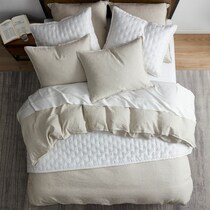 henry neutral queen bedding set   