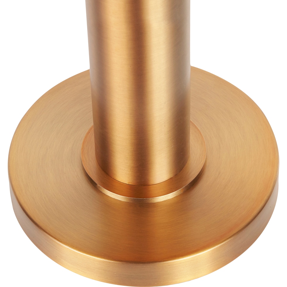 hermia brass black table lamp   