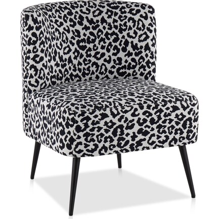 Hermione Accent Chair - Black Leopard