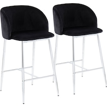 hermione black counter height stool   