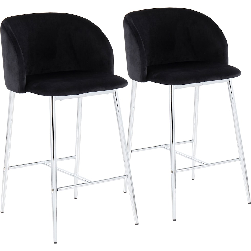 hermione black counter height stool   