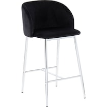 hermione black counter height stool   