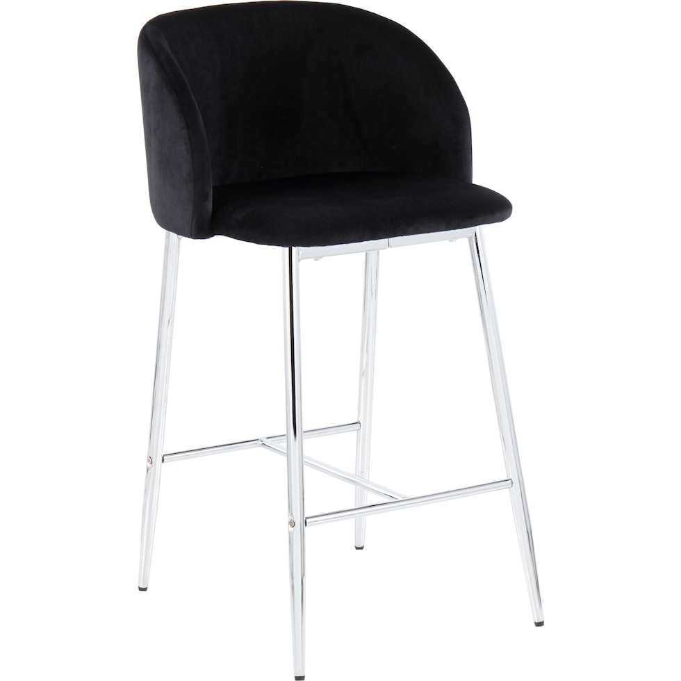 hermione black counter height stool   