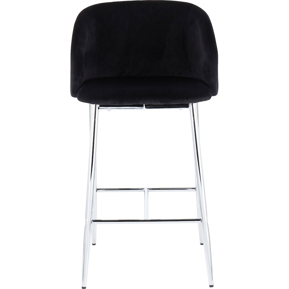 hermione black counter height stool   