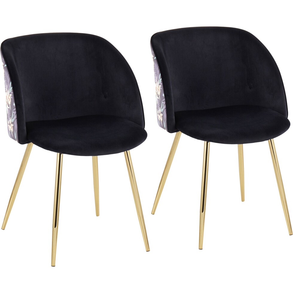 hermione black dining chair   