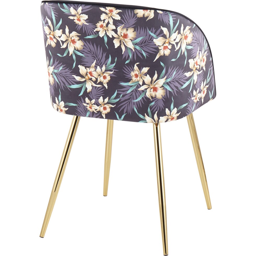 hermione black dining chair   