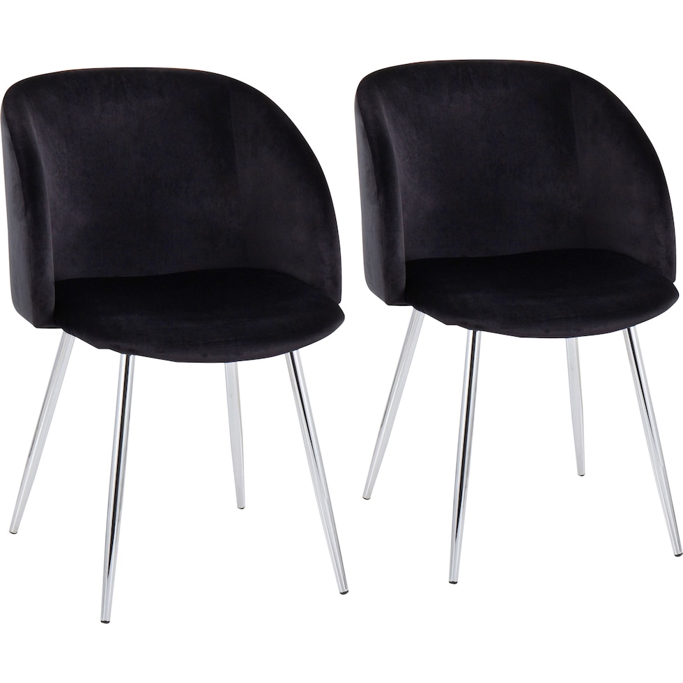 hermione black dining chair   