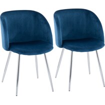 hermione blue dining chair   