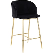 hermione gold black counter height stool   