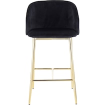 hermione gold black counter height stool   