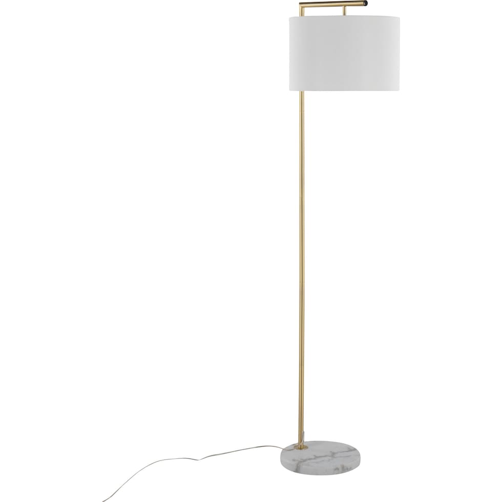 hermione gold floor lamp   