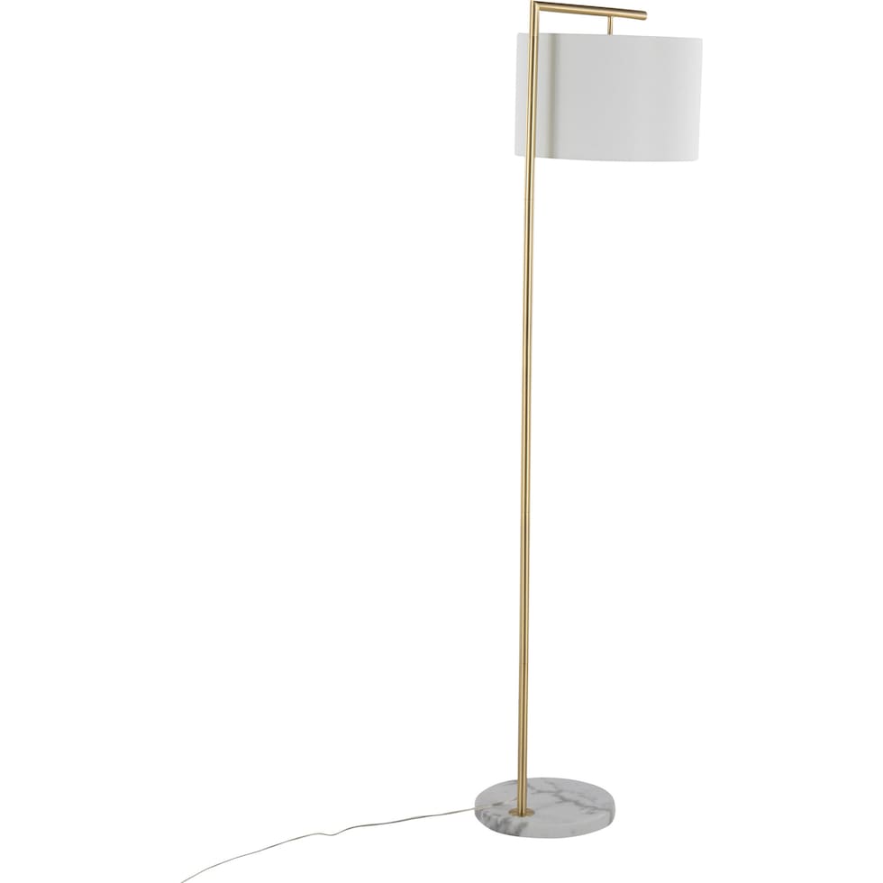 hermione gold floor lamp   