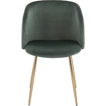 hermione gold green dining chair   