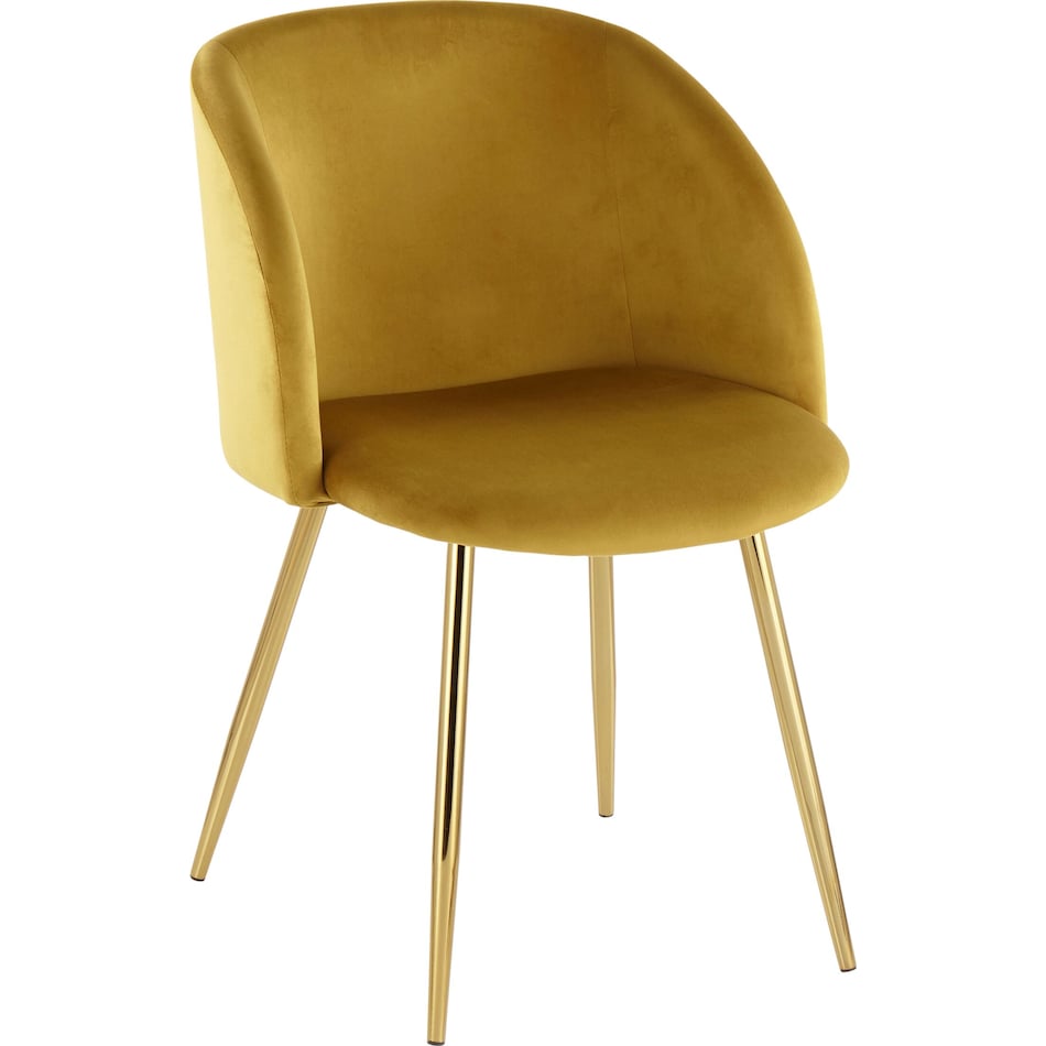 hermione gold yellow dining chair   
