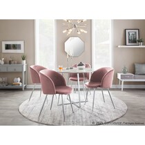 hermione pink dining chair   