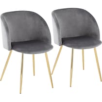 hermione silver dining chair   