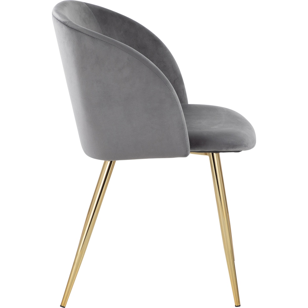 hermione silver dining chair   