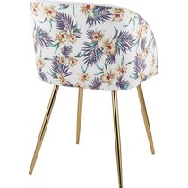 hermione white dining chair   