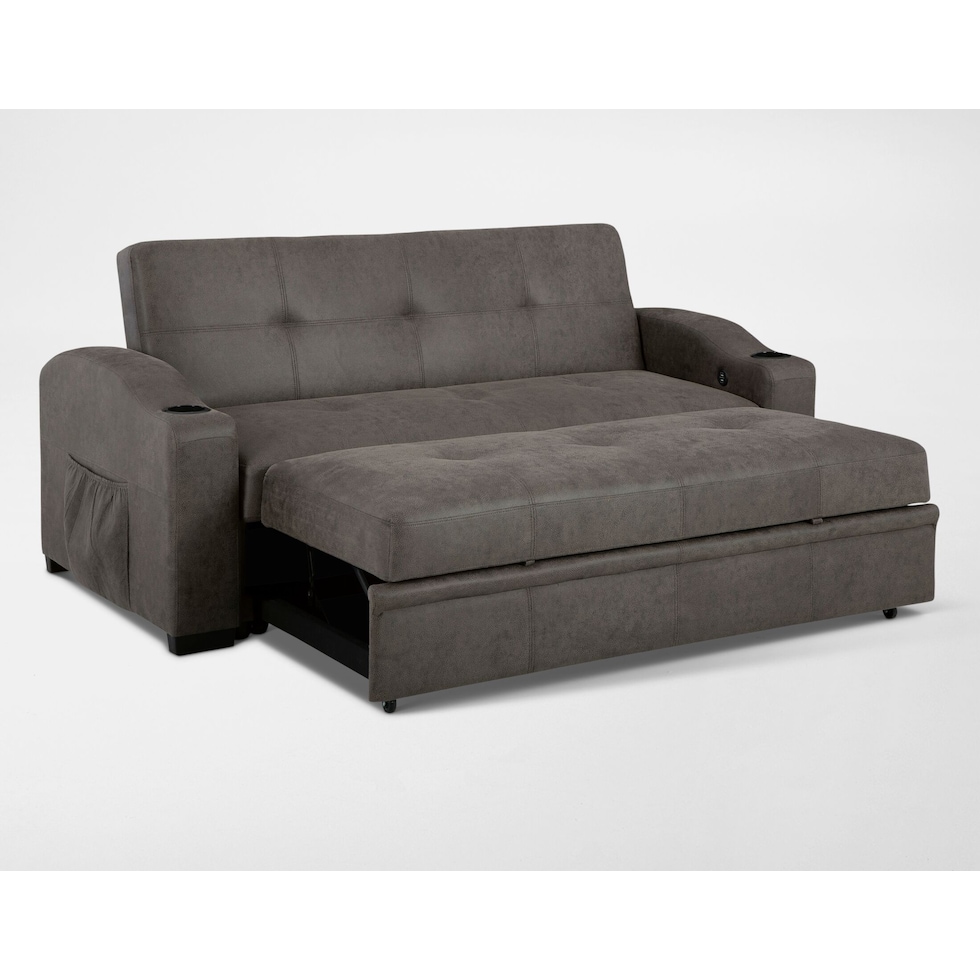hermosa gray sleeper sofa   