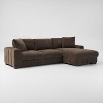 hero dark brown sectional   